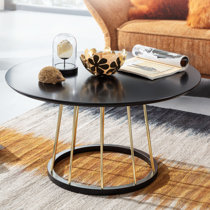 Volume round deals pedestal coffee table